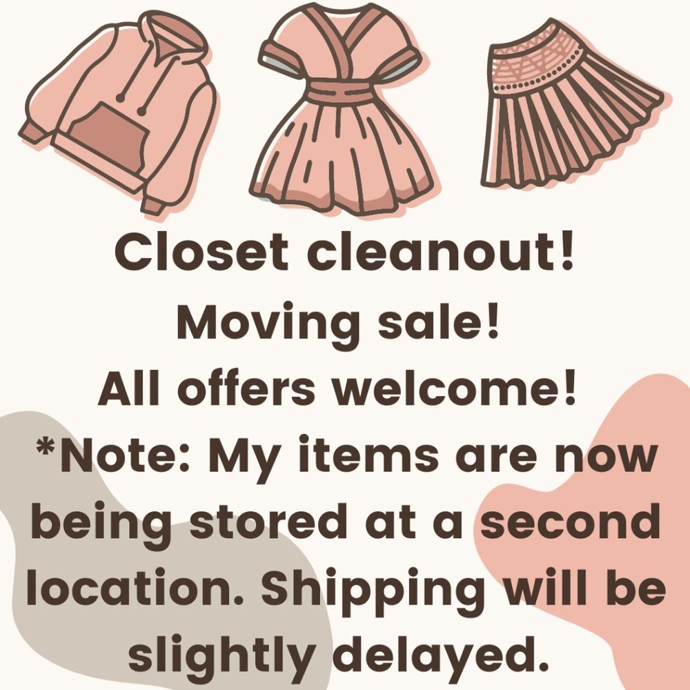 Closet cleanout-moving sale!